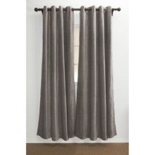 Distinctly Home Lindsay Chenille Curtains - 84", Grommet-Top in Grey - Closeouts