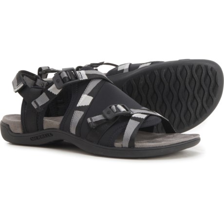 Merrell District 3 Lattice Web Sandals (For Women) - BLACK (8 )