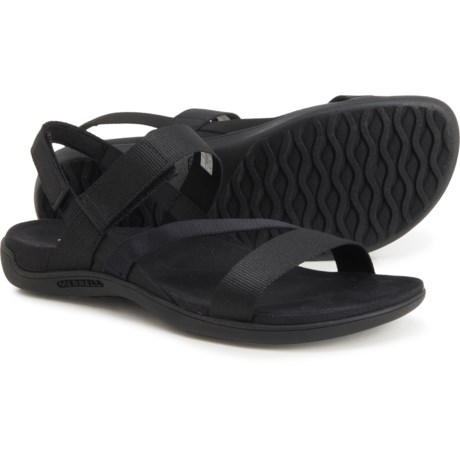 Merrell District 3 Strap Web Sandals (For Women) - BLACK (8 )