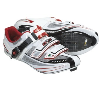 DMT Impact Road Cycling Shoes - SPD, 3-Hole (For Men) in White/Red
