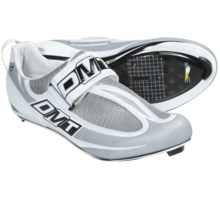 DMT Tri Road Cycling Shoes - 3-Hole (For Men) in White/Silver - Closeouts
