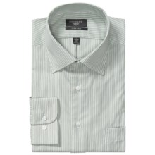 Dockers Iron-Free Smith Stripe Shirt - Classic Fit, Long Sleeve (For Men) in White/Green - Closeouts