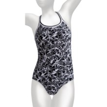 Dolfin Chloroban® DBX Back Competition Suit - UPF 50+ (For Women) in Black Spyda - Closeouts