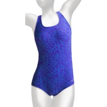 Dolfin Ocean Aquashape High-Performance Swimsuit - Muscle Back, 1-Piece (For Women) in Kahla Blue - Closeouts