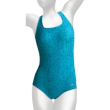 Dolfin Ocean Aquashape High-Performance Swimsuit - Muscle Back, 1-Piece (For Women) in Kahla Teal - Closeouts