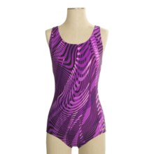 Dolfin Ocean Aquashape High-Performance Swimsuit - Muscle Back, 1-Piece (For Women) in Safari Purple - Closeouts