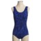 Dolfin Ocean Aquashape Swimsuit - UPF 50+, Conservative Scoop Back, 1-Piece (For Women) in Palmetto Blue