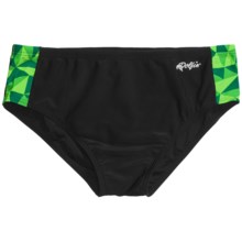 Dolfin Rubix Racer Swimsuit - Briefs (For Men) in Green - Closeouts
