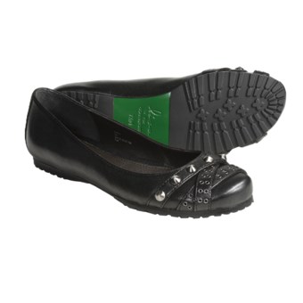 Donald J. Pliner Fara Flats - Studded Leather (For Women) in Black