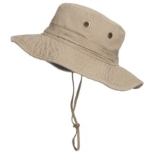 Dorfman Pacific Classic Boonie Hat - UPF 50+ (For Men and Women) in Khaki - Closeouts