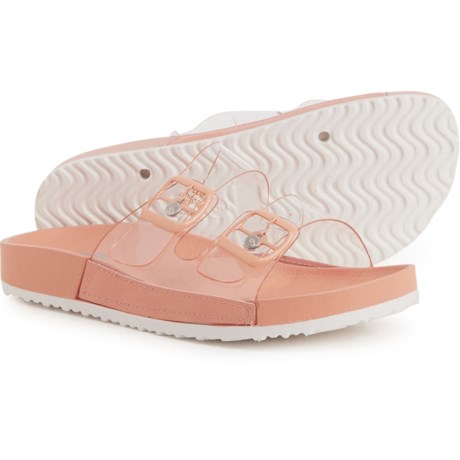 Dolce Vita Double-Buckle Slides (For Girls) - CORAL (4 )