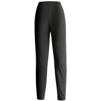 Double Diamond by Black Diamond Sportswear Microfleece Tights (For Women) in Black