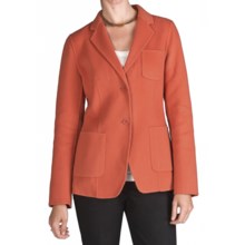 Double-Faced Wool Blazer (For Women) in Orange - 2nds