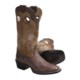 Double H Buckaroo Cowboy Boots - Leather, Square Toe (For Women)