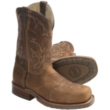Double H ICE Roper Boots - Leather, Steel Toe, Wide Square Toe (For Men) in Oakice - Closeouts