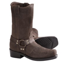 Double H Leather Harness Boots - CWS-Toe (For Men) in Cracked Chocolate - Closeouts