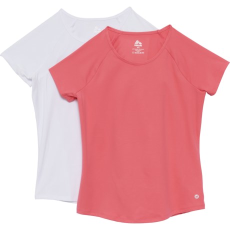RBX Double-Peached Crew Neck T-Shirt - 2-Pack, Short Sleeve (For Women) - WHITE/TR (XL )