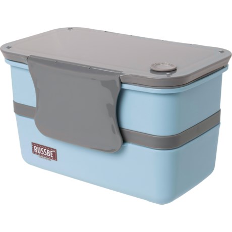 Russbe Double Stack Bento Lunch Box with Ice Pack - 43 oz. - POWDER BLUE ( )