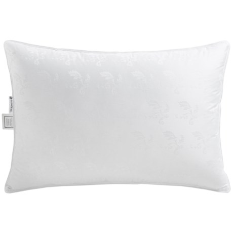 Down Inc Elise Jacquard White Duck Down Pillow Queen Firm Support