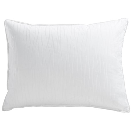 Down Inc Sausalito Jacquard White Duck Down Pillow Standard Medium Support