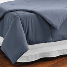 Downlite Microfiber Down Alternative Comforter - Full-Queen, 220 TC in Indigo - Closeouts