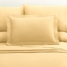 DownTown Paula Matelasse Pillow Sham - Standard, Mercerized Cotton in Butter - Closeouts