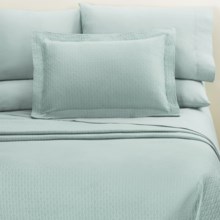 DownTown Paula Pillowcase Set - King, 400 TC Egyptian Cotton in Aqua - Closeouts