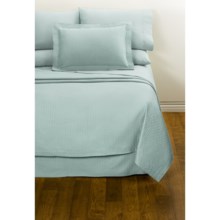DownTown Paula Sheet Set - Twin, 400 TC Egyptian Cotton in Aqua - Closeouts