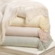 DownTown Shangri-La Fringed Plush Throw Blanket - Cotton-Rayon