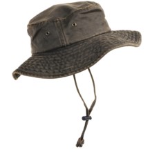 DPC Outdoor Design Boonie Hat - Weathered Cotton, UPF 50+ (For Men and Women) in Brown - Closeouts