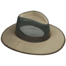 DPC Outdoor Design Canvas Safari Hat - UPF 50+, Mesh Crown (For Men And Women) in Olive - Closeouts