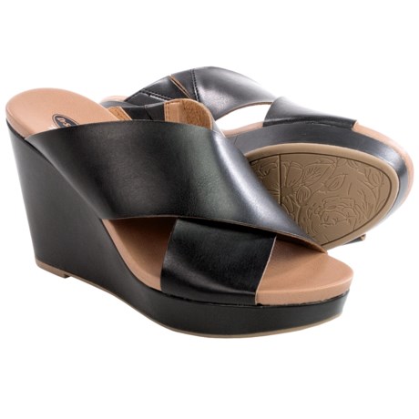 Dr Scholls Mixit Wedge Sandals Vegan Leather For Women