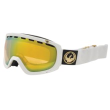 Dragon Alliance Rogue Snowsport Goggles in White/Gold Ion - Closeouts