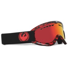 Dragon Optical DX Snowsport Goggles in Black/Red Icon Logo/Red Ion - Closeouts