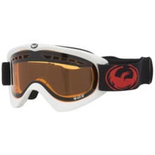 Dragon Optical DX Snowsport Goggles in White W/ Amber Lens - Closeouts