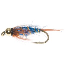Dream Cast Bead Head Ice Peacock Prince Nymph Fly - Dozen in Blue - Closeouts