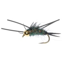 Dream Cast Bead Head Rogue Ice Rubber Leg Stone Nymph Fly - Dozen in Peacock - Closeouts