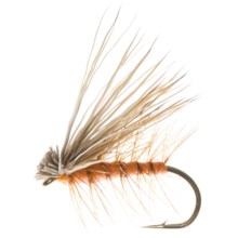 Dream Cast Foam Body Elk Hair Caddis Dry Flies - Dozen in Orange - Closeouts