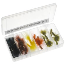 Dream Cast Gold Bead Crystal Bugger Fly Assortment - 2 Dozen in See Photo - Closeouts