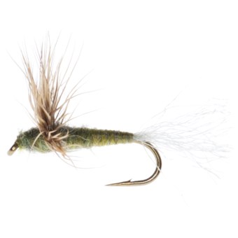 Dream Cast Sparkle Dun Dry Fly - Dozen in Grey/Olive