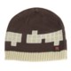 Drop Squares Cuff Beanie Hat (For Women)