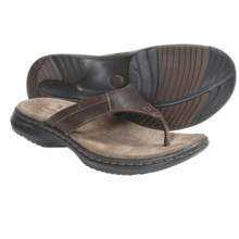 Dunham Biscayne Sandals - Leather, Flip-Flops (For Men) in Brown - Closeouts