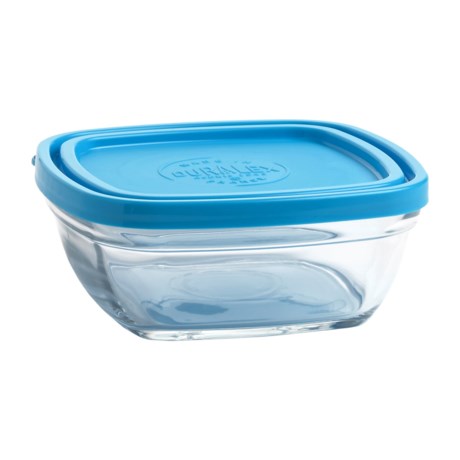 Duralex Lys Square Bowl with Lids - 21.5 oz, Set of 6