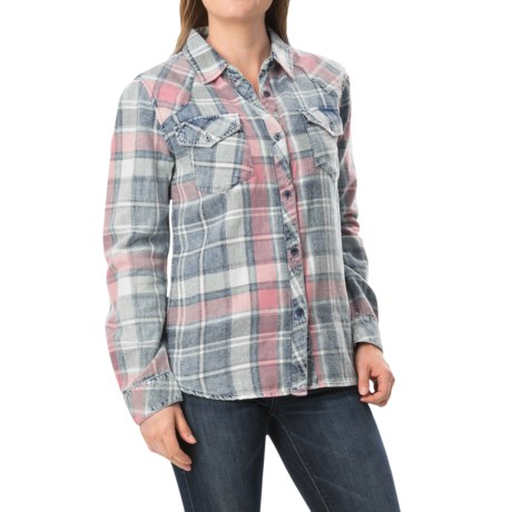 dylan American Plaid Shirt Long Sleeve (For Women)