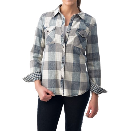 dylan Buffalo Plaid Shirt Fully Lined, Long Sleeve (For Women)