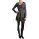Dylan by True Grit Crinkle-Knit Dress - Lace Trim, Long Sleeve (For Women)