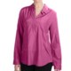 Dylan by True Grit Crystal Button Blouse - Silk Blend, Long Sleeve (For Women)