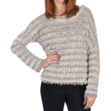 Dylan by True Grit Effortless Sweater - Shaggy Faux Fur (For Women) in Silver - Closeouts
