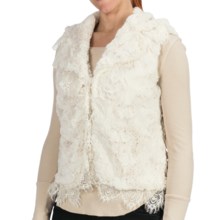Dylan by True Grit Embossed Silky Vest (For Women) in Winter White - Closeouts