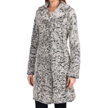 Dylan by True Grit Faux-Fur Long Coat (For Women) in Black/Natural - Closeouts